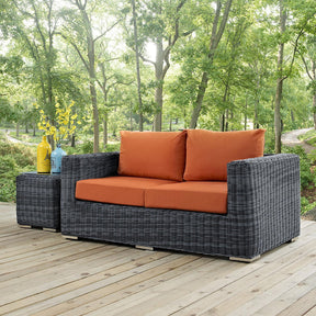 Modway Furniture Modern Summon Outdoor Patio Sunbrella® Loveseat - EEI-1865