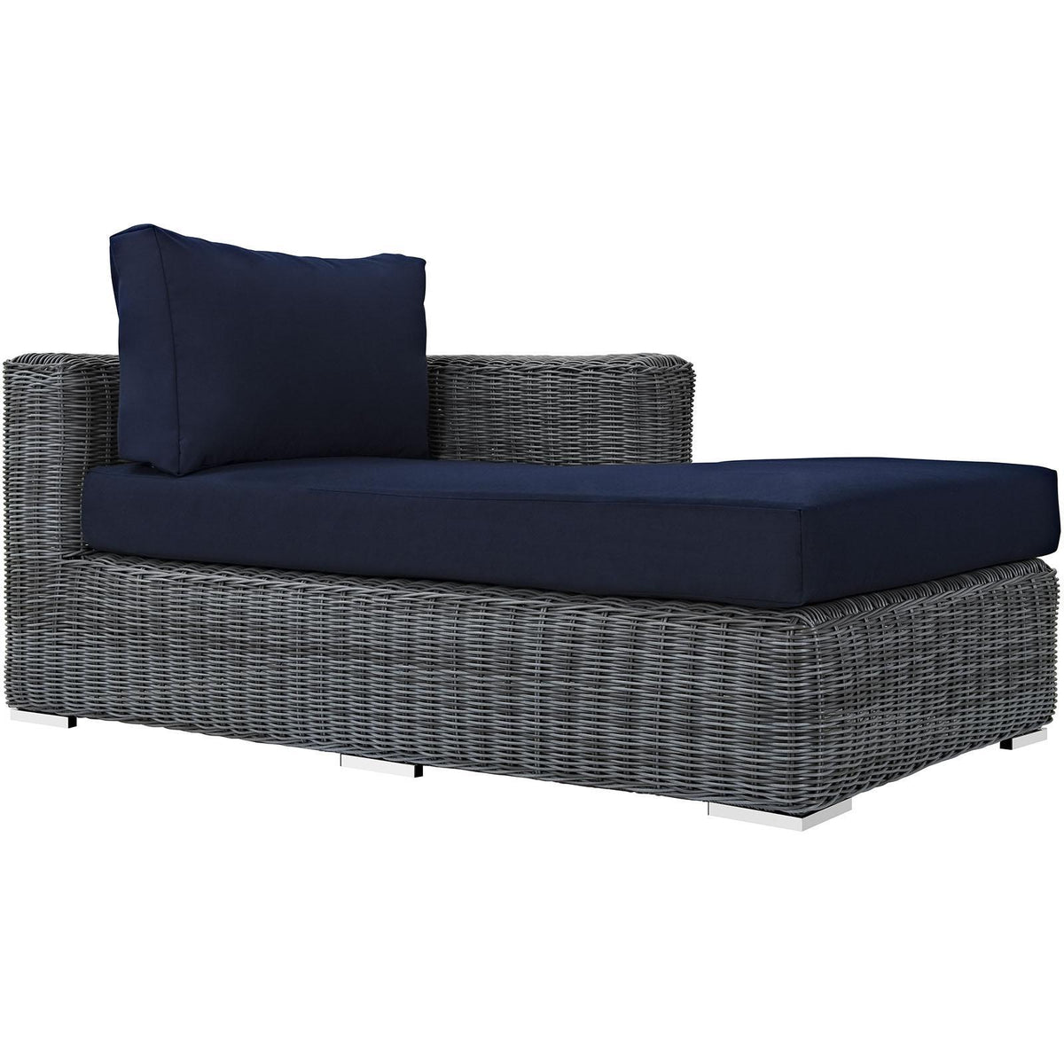 Modway Furniture Modern Summon Outdoor Patio Sunbrella® Right Arm Chaise - EEI-1873