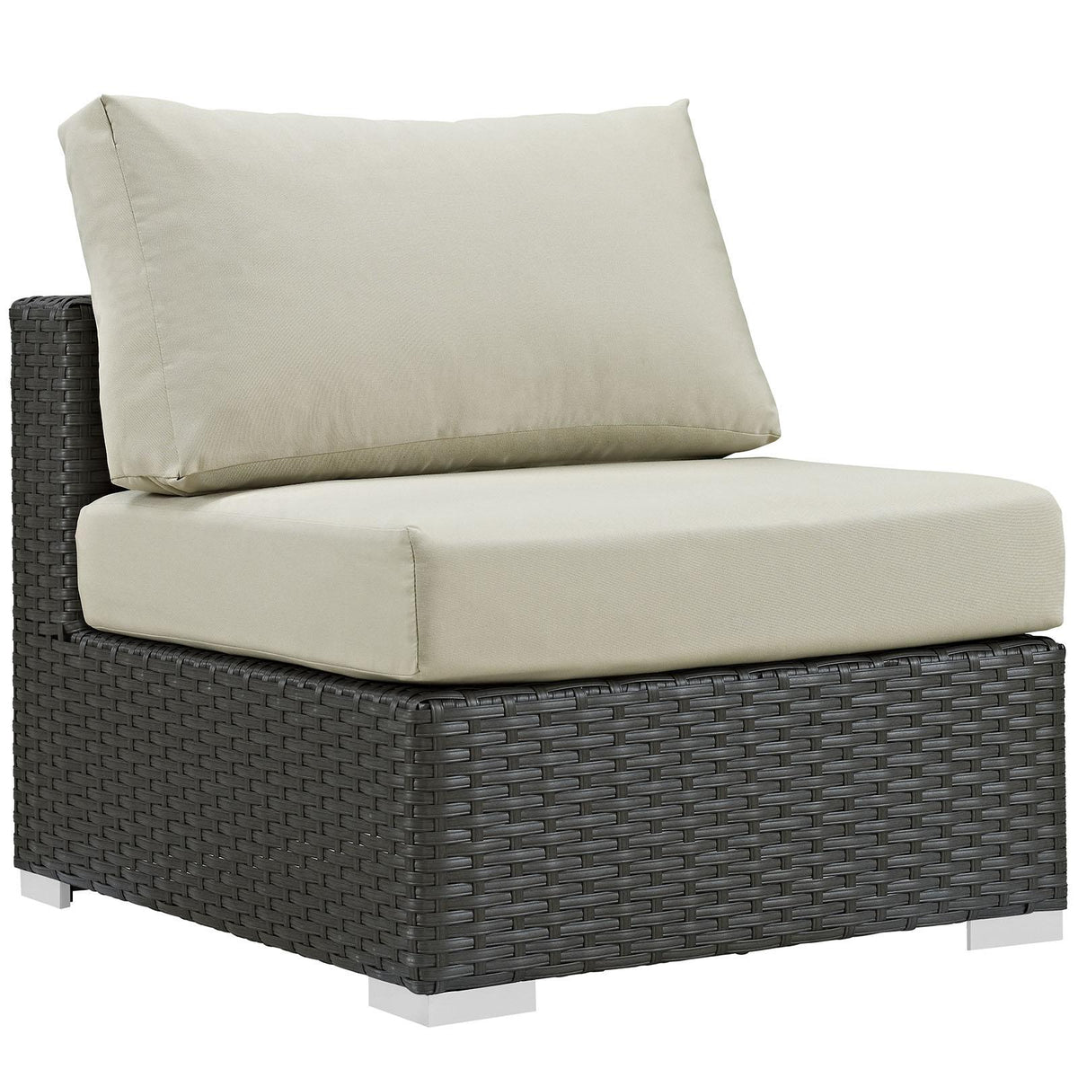 Modway Furniture Modern Sojourn 5 Piece Outdoor Patio Sunbrella® Sectional Set - EEI-1890