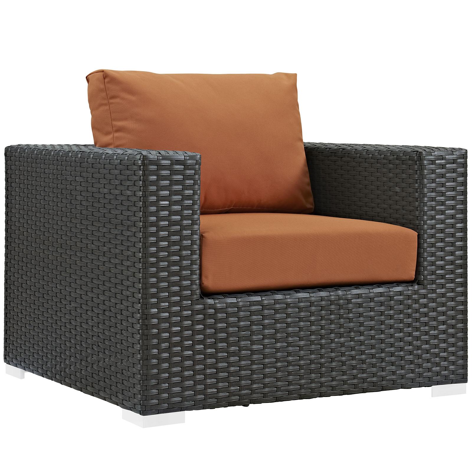 Modway Furniture Modern Sojourn 3 Piece Outdoor Patio Sunbrella® Sectional Set - EEI-1891