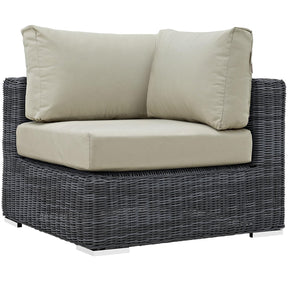 Modway Furniture Modern Summon 7 Piece Outdoor Patio Sunbrella® Sectional Set - EEI-1892