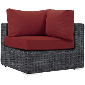 Modway Furniture Modern Summon 7 Piece Outdoor Patio Sunbrella® Sectional Set - EEI-1892