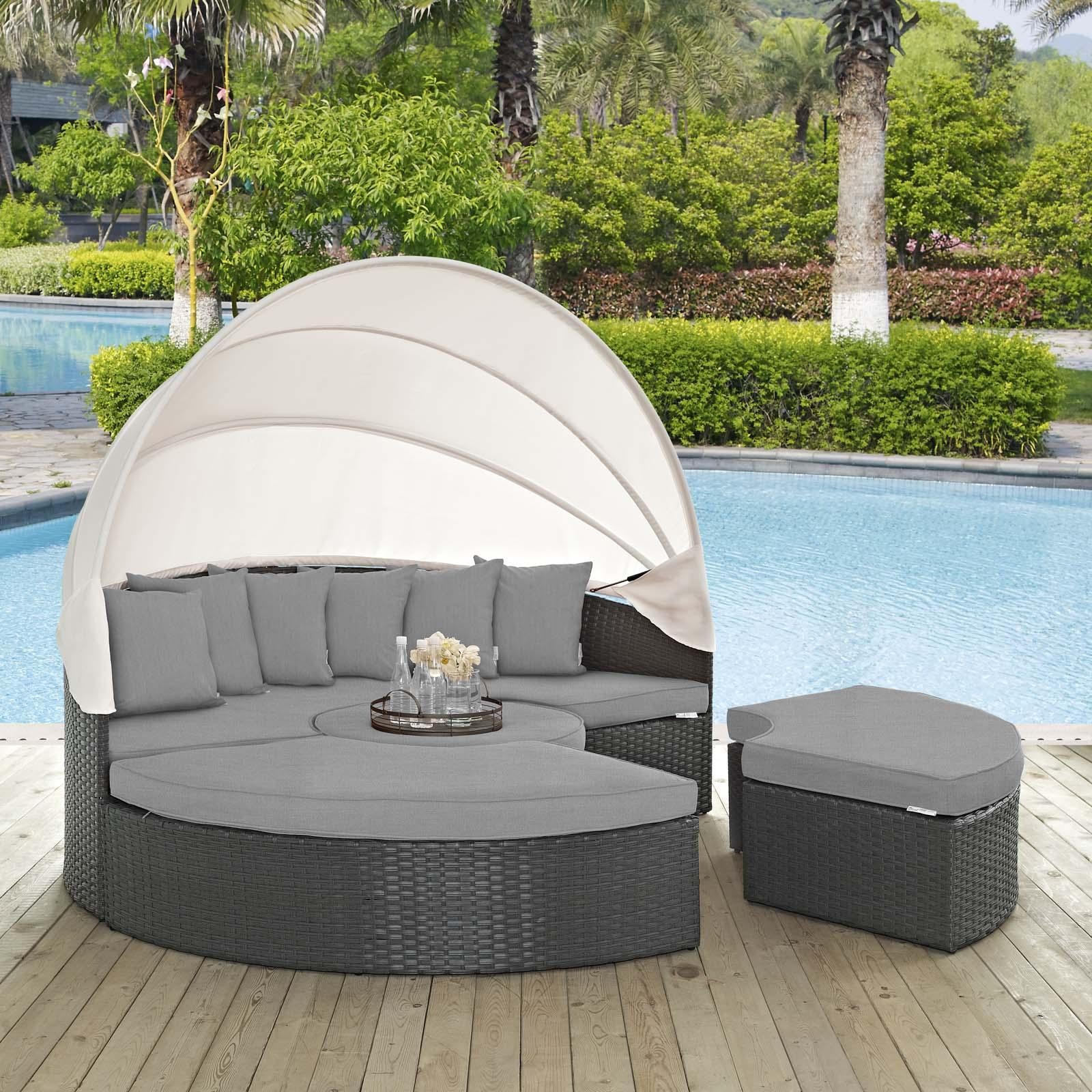 Modway Furniture Modern Sojourn Outdoor Patio Sunbrella® Daybed - EEI-1986