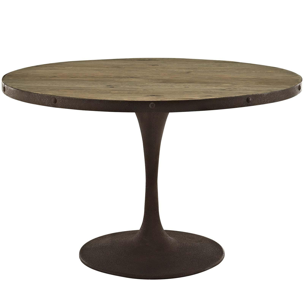 Modway Furniture Modern Drive 48" Round Wood Top Dining Table - EEI-2004