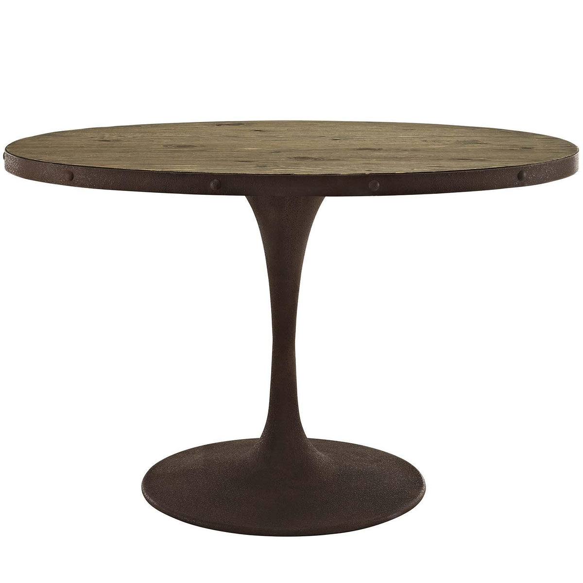Modway Furniture Modern Drive 47" Oval Wood Top Dining Table - EEI-2009