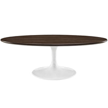 Modway Furniture Modern Lippa 48" Oval-Shaped Walnut Coffee Table - EEI-2020