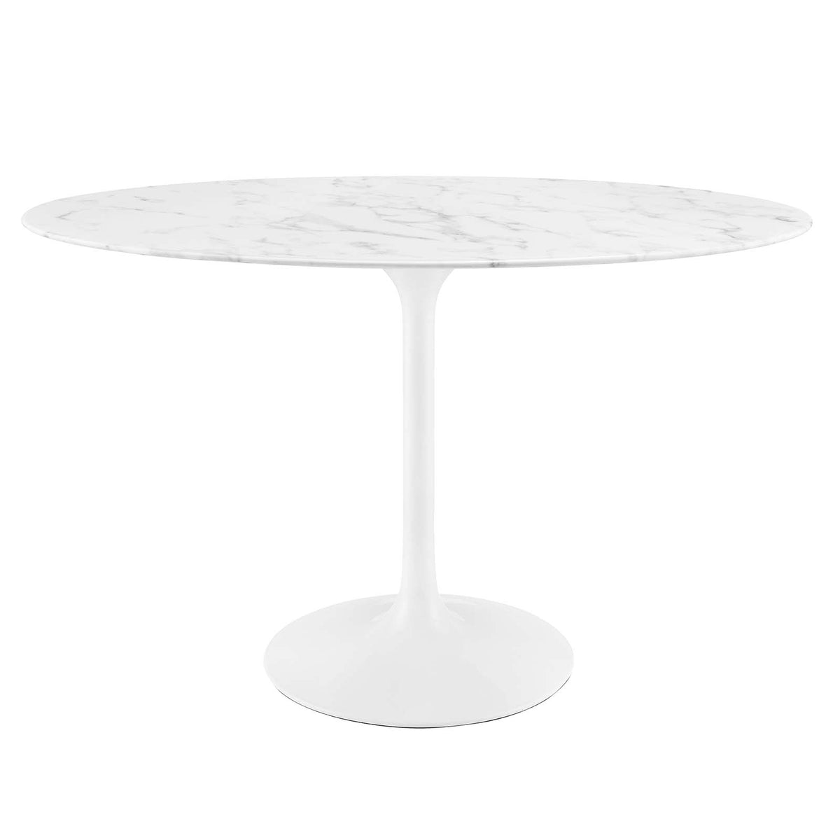 Modway Furniture Modern Lippa 48" Oval Artificial Marble Dining Table - EEI-2021