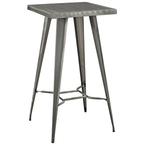 Modway Furniture Modern Direct Bar Table in Gunmetal EEI-2037-GME-Minimal & Modern