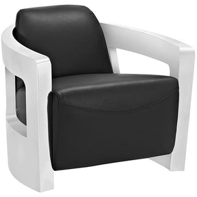 Modway Furniture Modern Trip Leather Lounge Chair EEI-2069-Minimal & Modern