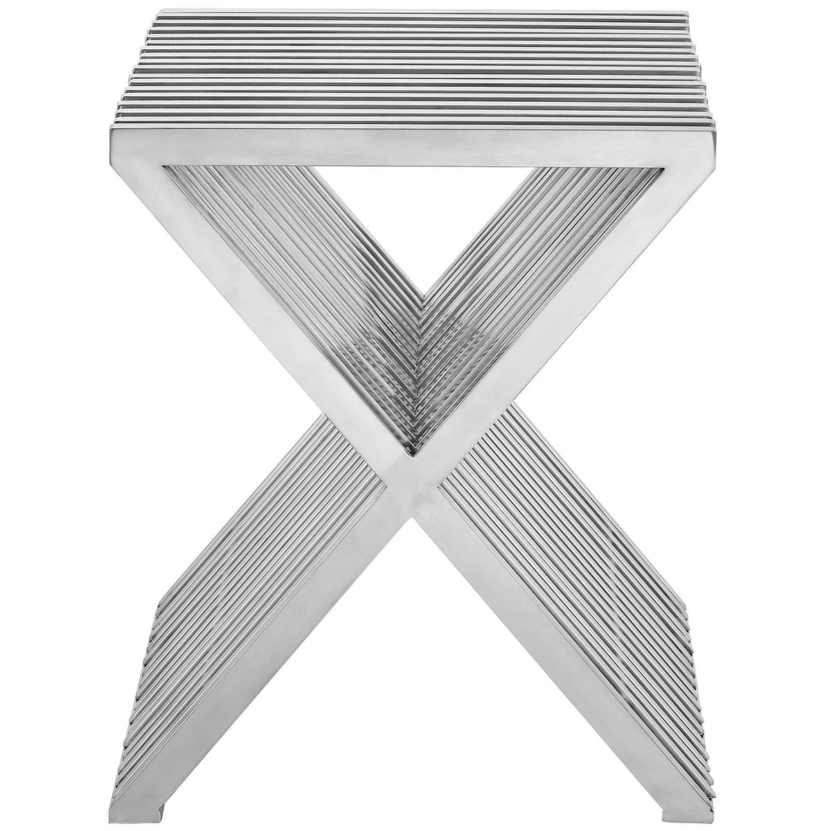 Modway Furniture Modern Press Stainless Steel Side Table - EEI-2096
