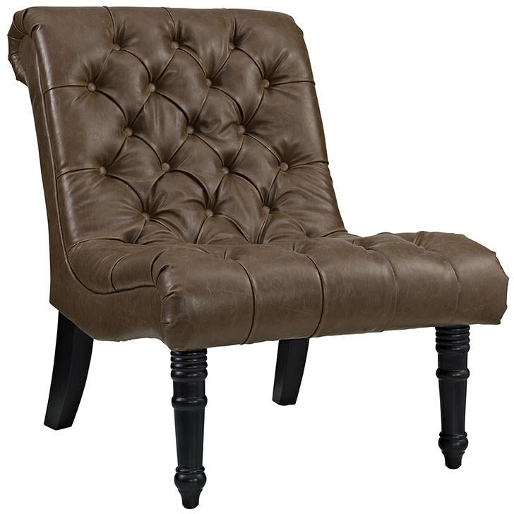 Modway Furniture Modern Navigate Lounge Chair in Brown EEI-2145-BRN-Minimal & Modern
