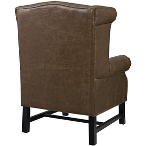 Modway Furniture Modern Steer Upholstered Vinyl Armchair - EEI-2151-Minimal & Modern