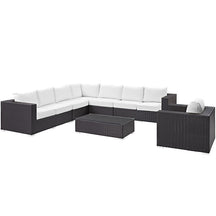 Modway Furniture Modern Convene 7 Piece Outdoor Patio Sectional Set EEI-2162-Minimal & Modern