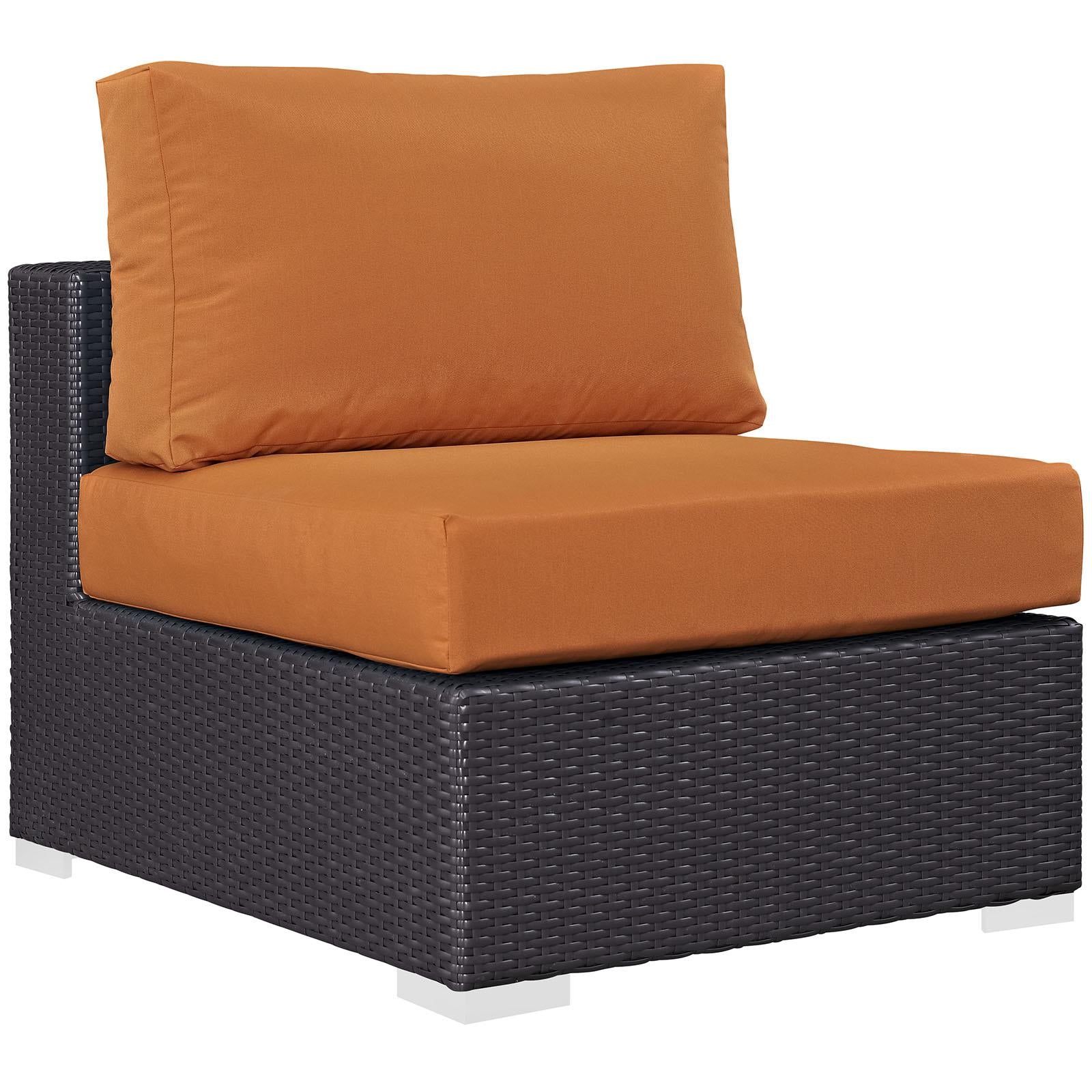 Modway Furniture Modern Convene 5 Piece Outdoor Patio Sectional Set - EEI-2172