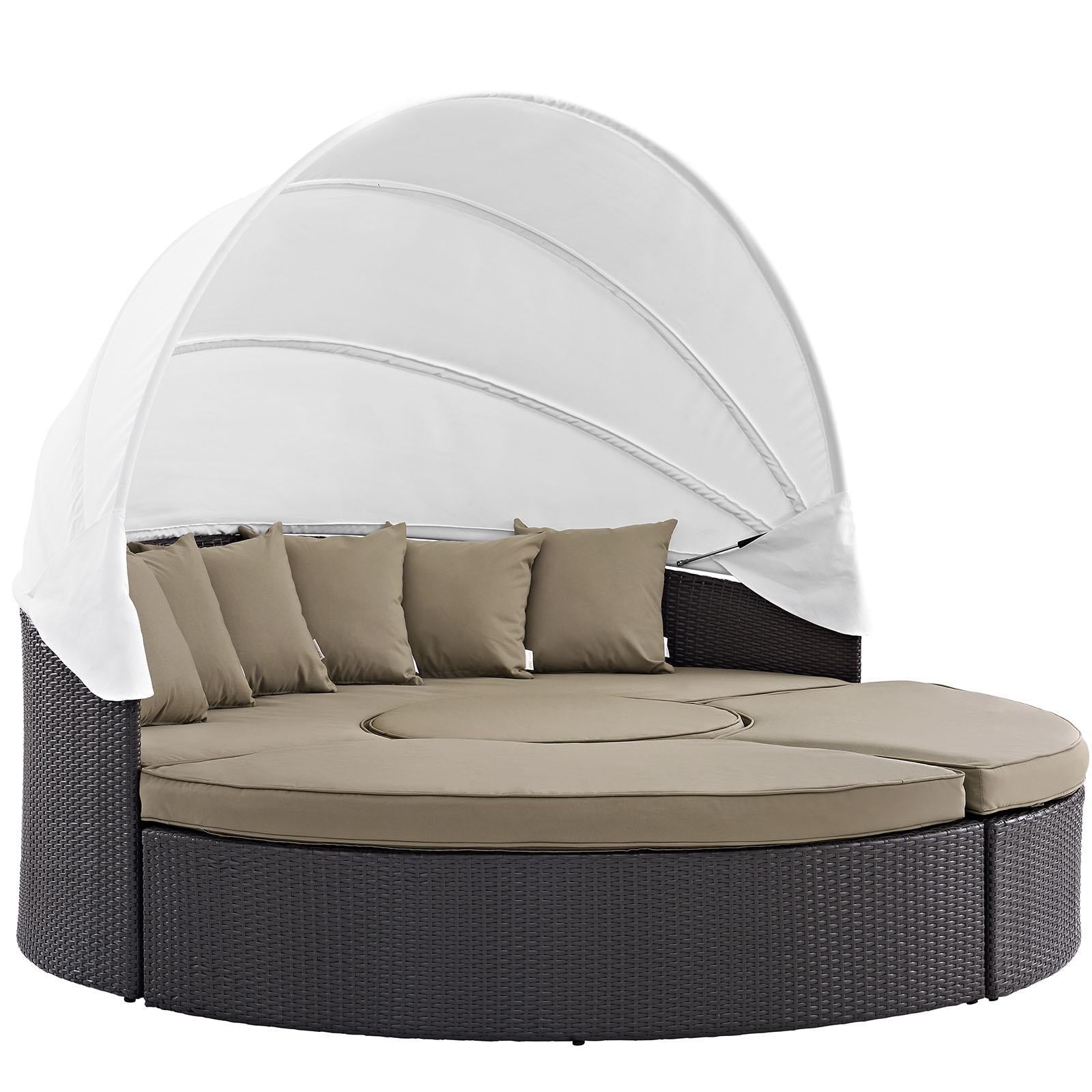 Modway Furniture Modern Convene Canopy Outdoor Patio Daybed - EEI-2173