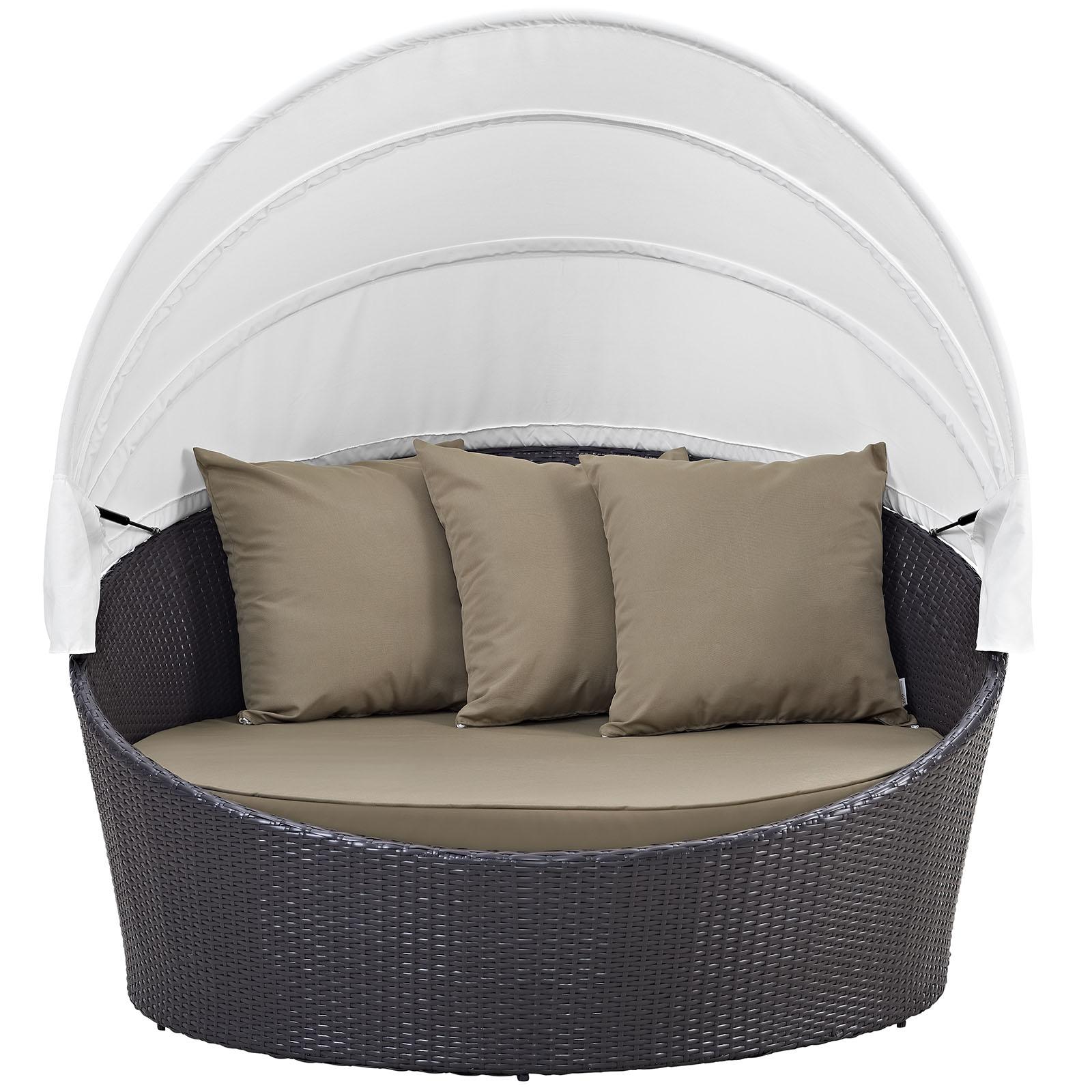 Modway Furniture Modern Convene Canopy Outdoor Patio Daybed - EEI-2175