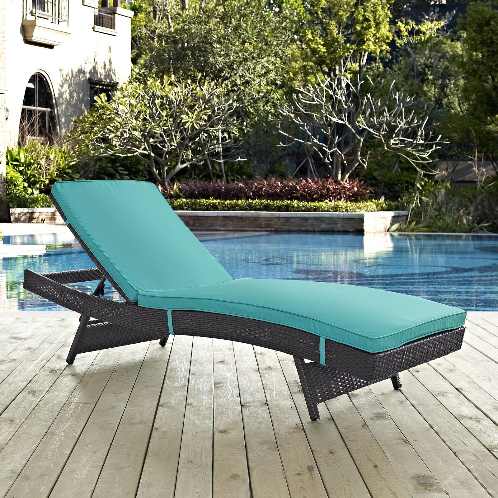 Modway Furniture Modern Convene Outdoor Patio Chaise - EEI-2179