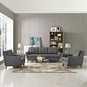 Modway Furniture Modern Beguile 3 Piece Upholstered Fabric Living Room Set - EEI-2184