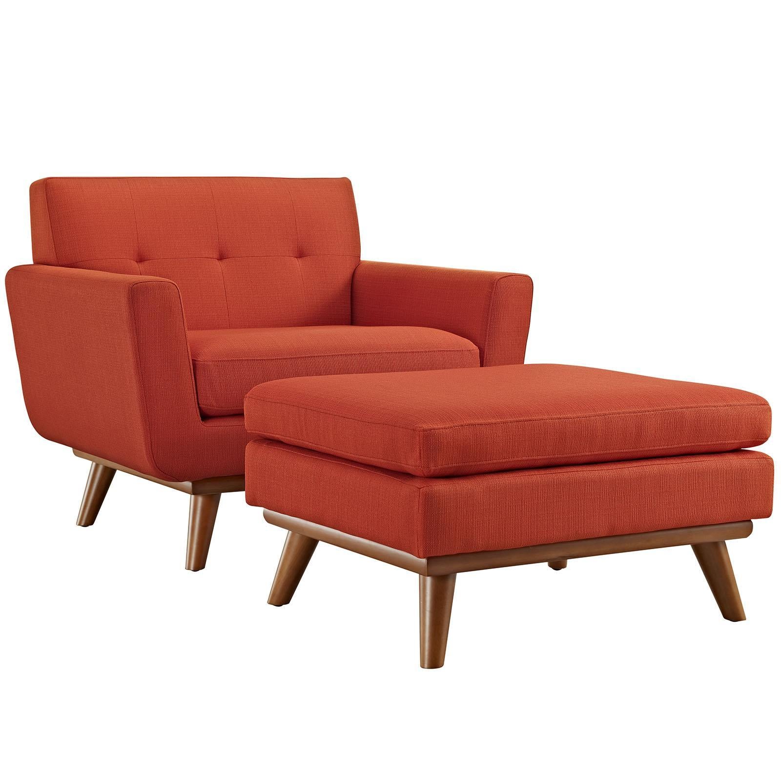 Modway Furniture Modern Engage 2 Piece Armchair and Ottoman - EEI-2187