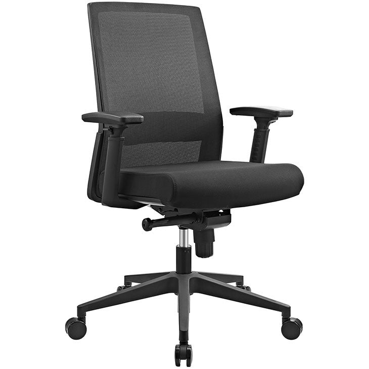 Modway Furniture Modern Shift Fabric Office Chair in Black EEI-2213-BLK-Minimal & Modern