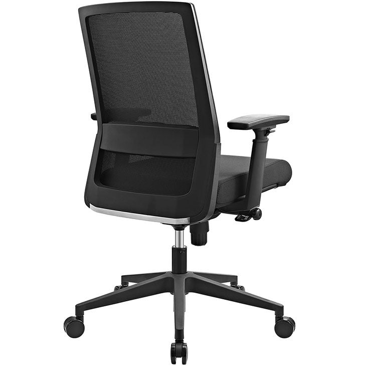 Modway Furniture Modern Shift Fabric Office Chair in Black EEI-2213-BLK-Minimal & Modern