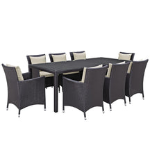 Modway Furniture Modern Convene 9 Piece Outdoor Patio Dining Set - EEI-2217