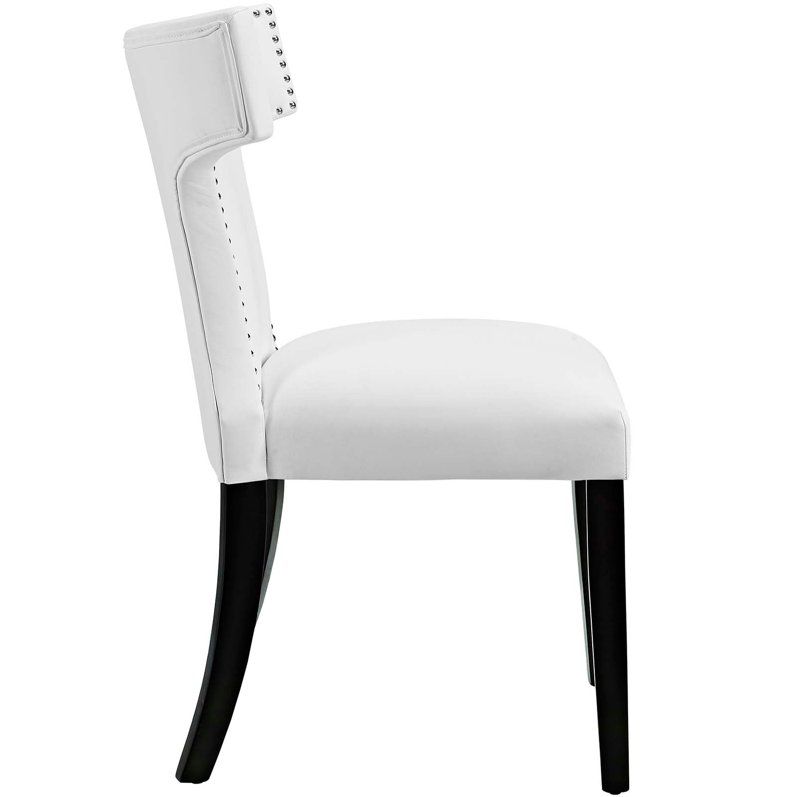 Modway Furniture Modern Curve Vinyl Dining Chair - EEI-2220-Minimal & Modern