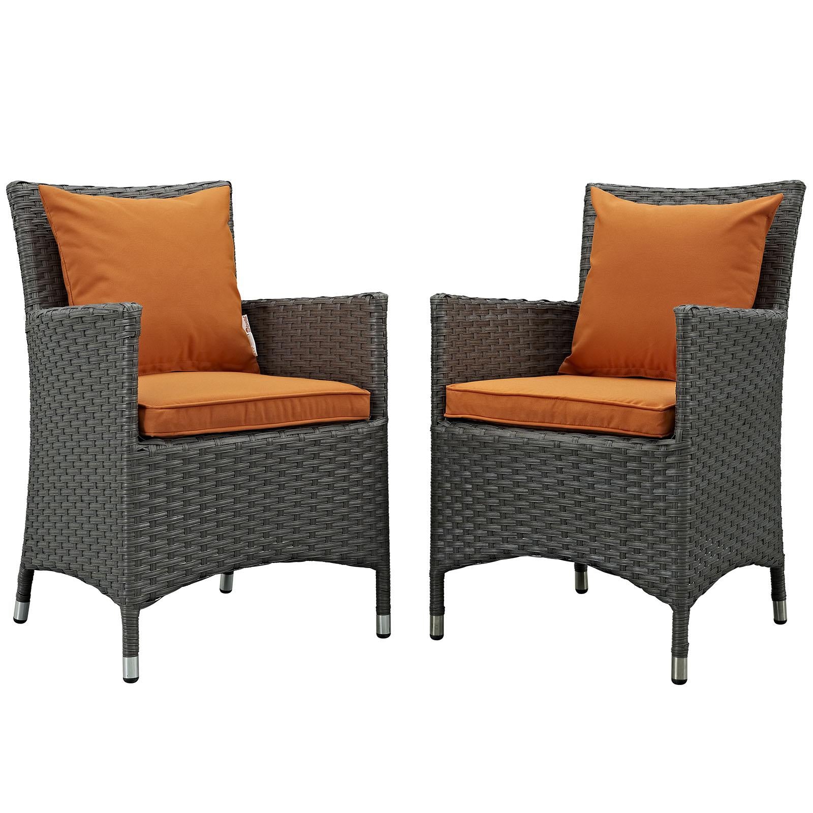 Modway Furniture Modern Sojourn 2 Piece Outdoor Patio Sunbrella® Dining Set - EEI-2242