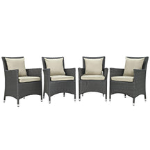 Modway Furniture Modern Sojourn 4 Piece Outdoor Patio Sunbrella® Dining Set - EEI-2243
