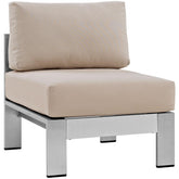 Modway Furniture Modern Shore Armless Outdoor Patio Aluminum Chair - EEI-2263