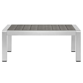 Modway Furniture Modern Shore Outdoor Patio Aluminum Coffee Table - EEI-2268