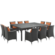 Modway Furniture Modern Sojourn 11 Piece Outdoor Patio Sunbrella® Dining Set - EEI-2311