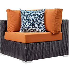 Modway Furniture Modern Convene 7 Piece Outdoor Patio Sectional Set - EEI-2361