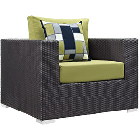 Modway Furniture Modern Convene 8 Piece Outdoor Patio Sectional Set - EEI-2368