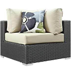 Modway Furniture Modern Sojourn 10 Piece Outdoor Patio Sunbrella® Sectional Set - EEI-2383