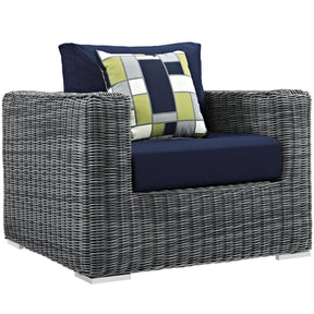 Modway Furniture Modern Summon 8 Piece Outdoor Patio Sunbrella® Sectional Set - EEI-2389
