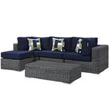 Modway Furniture Modern Summon 5 Piece Outdoor Patio Sunbrella® Sectional Set - EEI-2398