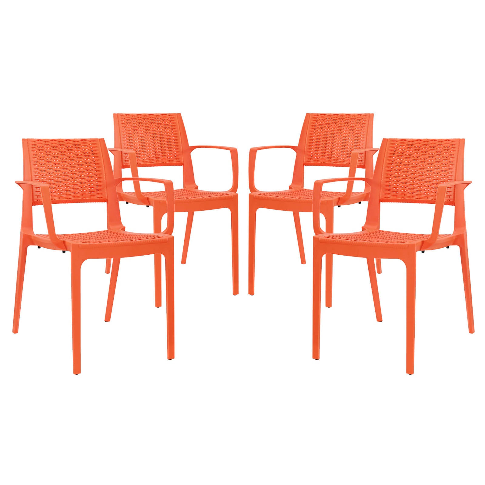 Modway Furniture Modern Astute Dining Set Set of 4 - EEI-2414-Minimal & Modern