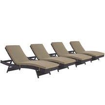 Modway Furniture Modern Convene Chaise Outdoor Patio Set of 4 - EEI-2429