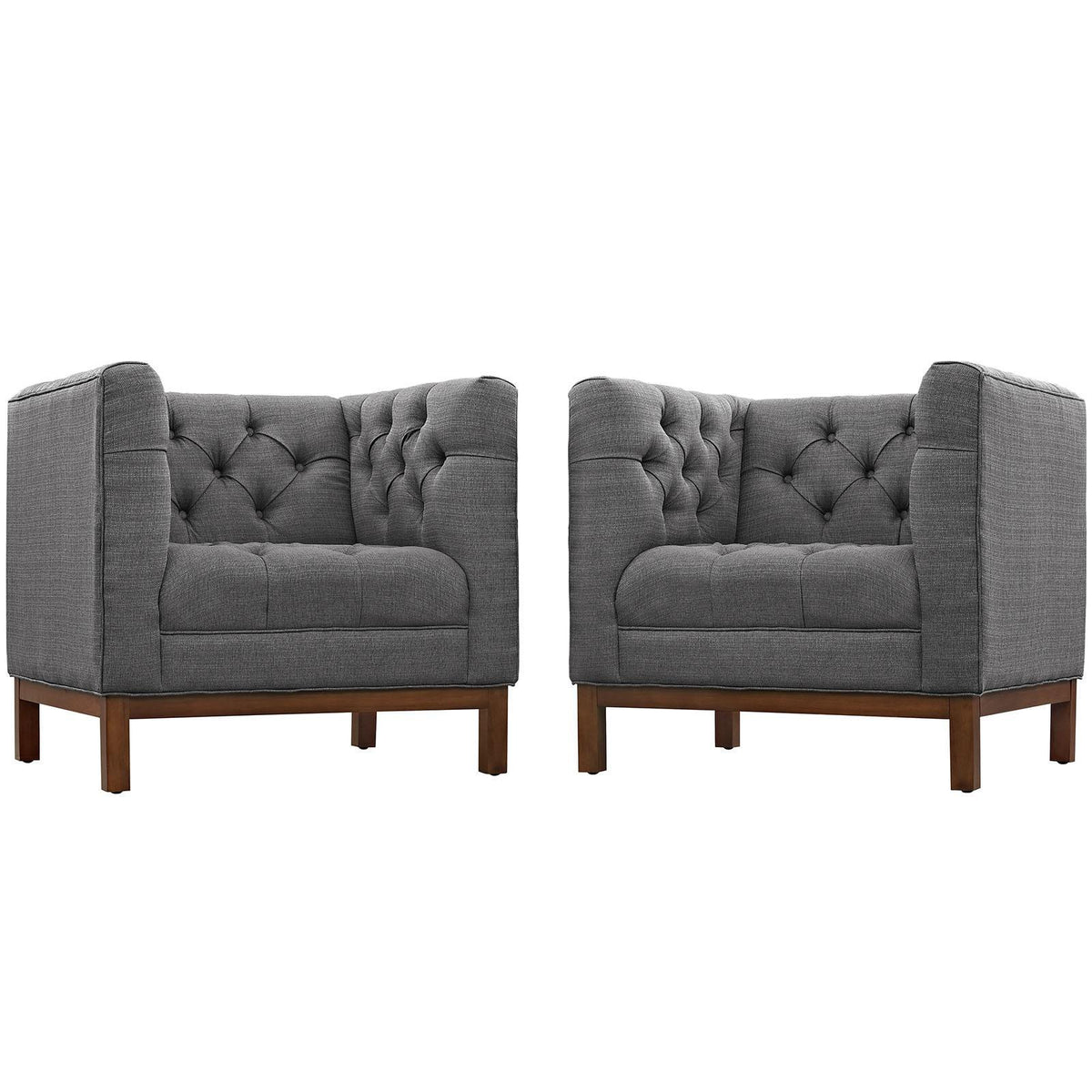 Modway Furniture Modern Panache Living Room Set Upholstered Fabric Set of 2 - EEI-2436