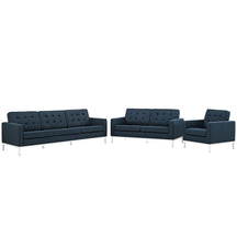 Modway Furniture Modern Loft 3 Piece Upholstered Fabric Sofa Loveseat and Armchair Set - EEI-2441