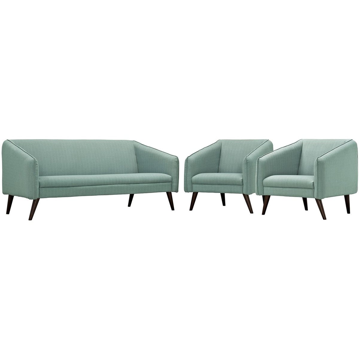 Modway Furniture Modern Slide Living Room Set Set of 3 - EEI-2451-Minimal & Modern