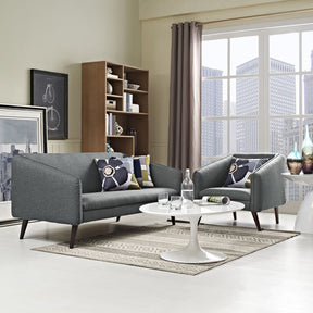 Modway Furniture Modern Slide Living Room Set Set of 2 - EEI-2453-Minimal & Modern