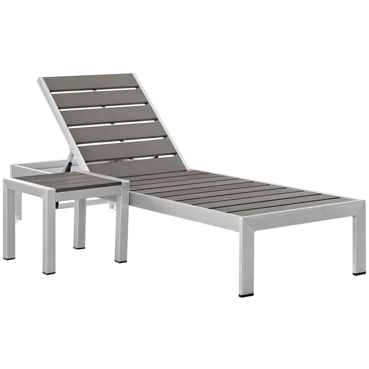 Modway Furniture Modern Shore 2 Piece Outdoor Patio Aluminum Set - EEI-2465