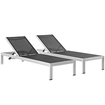 Modway Furniture Modern Shore Chaise Outdoor Patio Aluminum Set of 2 - EEI-2472