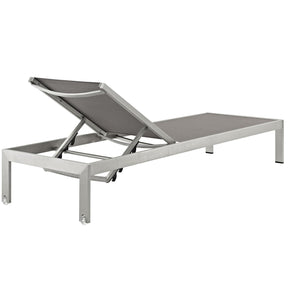 Modway Furniture Modern Shore Chaise Outdoor Patio Aluminum Set of 2 - EEI-2472