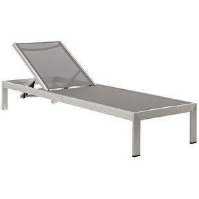 Modway Furniture Modern Shore Chaise Outdoor Patio Aluminum Set of 4 - EEI-2473
