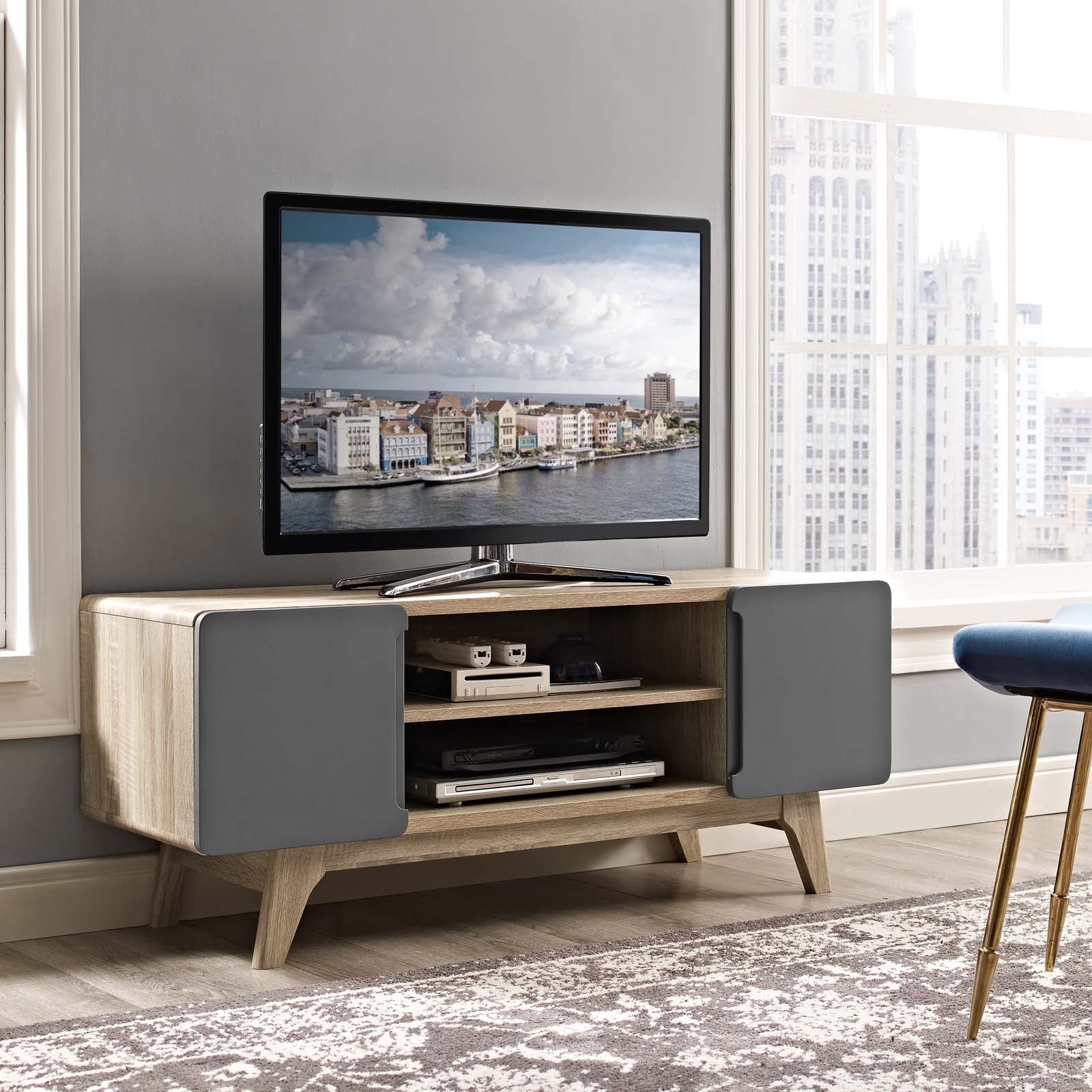 Modway Furniture Modern Tread 47" TV Stand - EEI-2532-Minimal & Modern