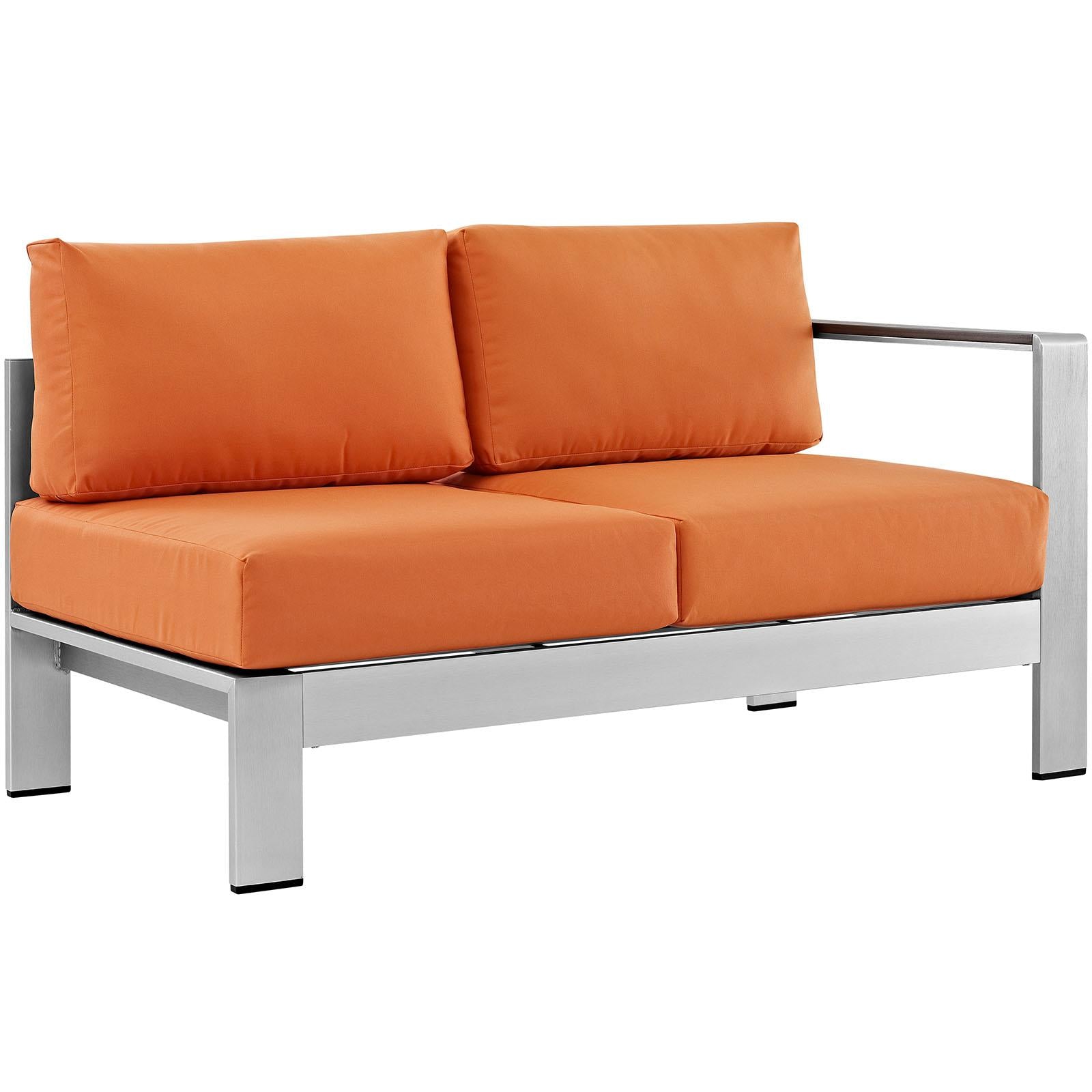 Modway Furniture Modern Shore 7 Piece Outdoor Patio Sectional Sofa Set - EEI-2566