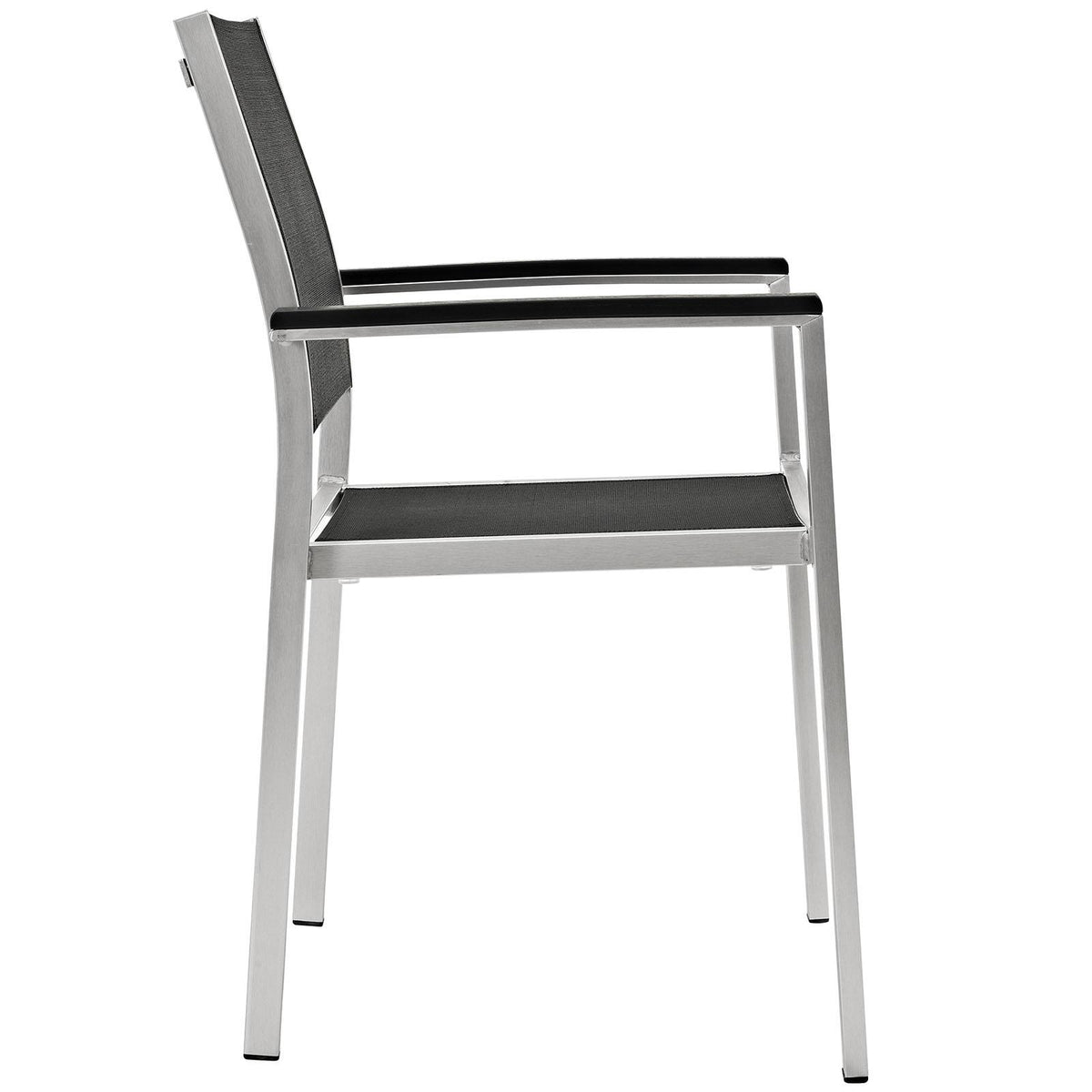 Modway Furniture Modern Shore Dining Chair Outdoor Patio Aluminum Set of 2 - EEI-2586